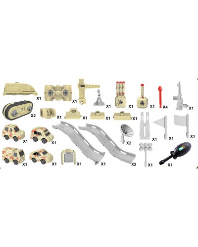 Набір гірка - танк з машинками