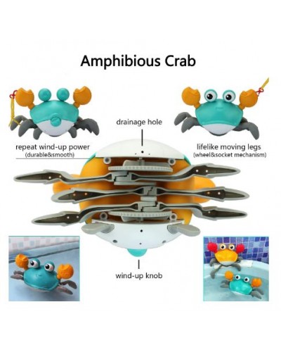 Краб, заводиться, плаває і ходить