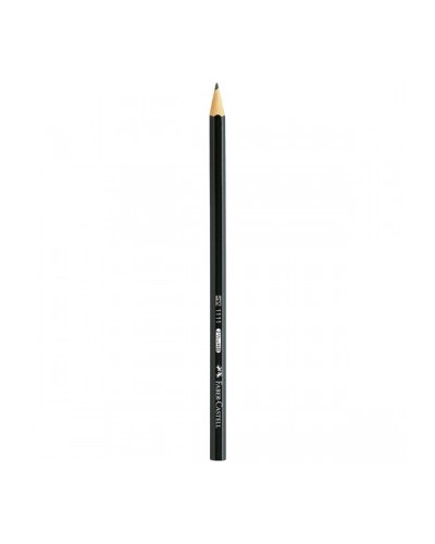 Карандаш чернографитный НВ Faber Castell черный БЕЗ ластика