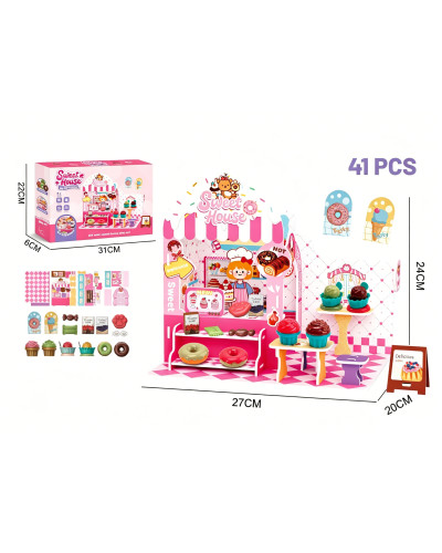 3D пазл магазин морозива 42 елементи